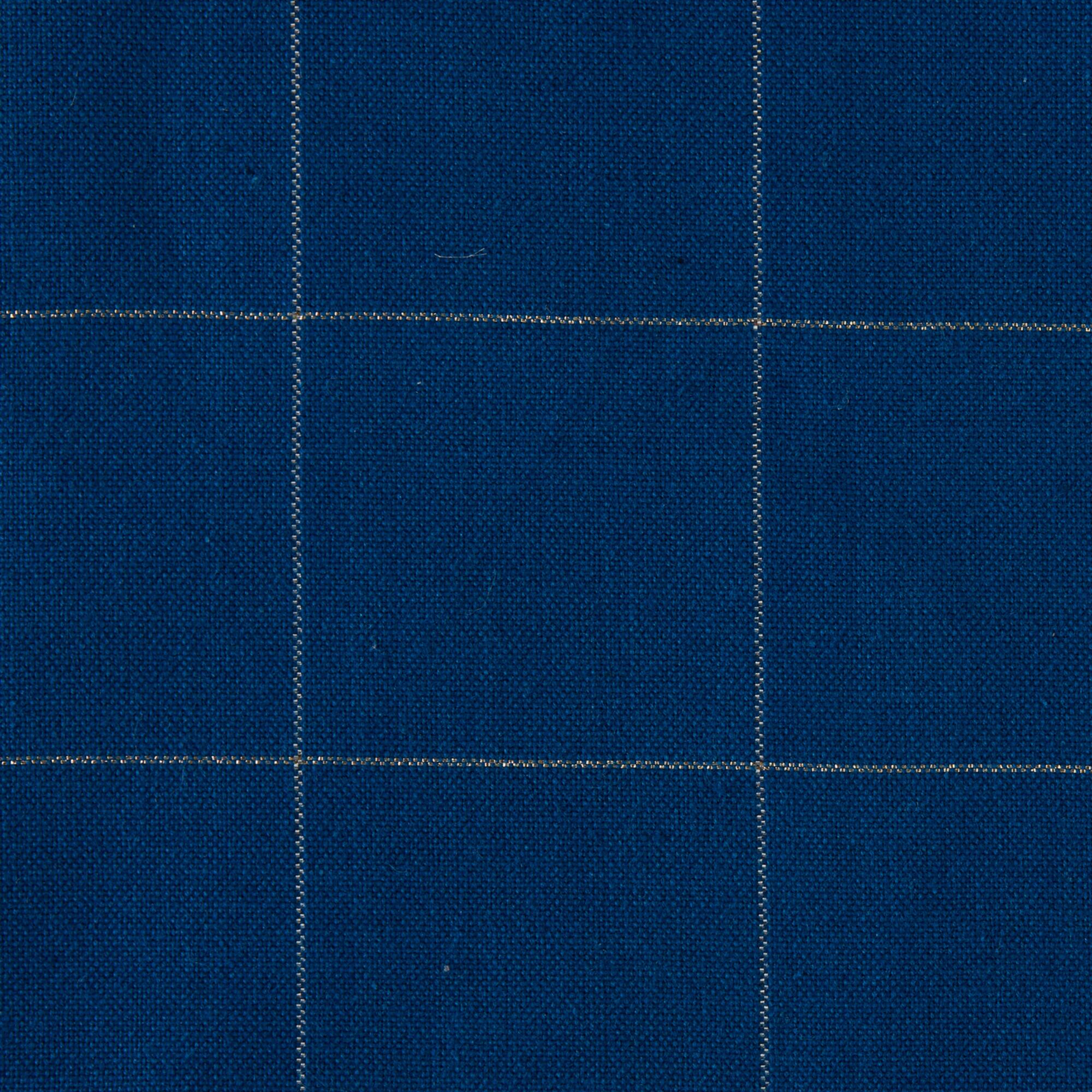 Blue Metallic Windowpane Tablecloth 60" x 84"